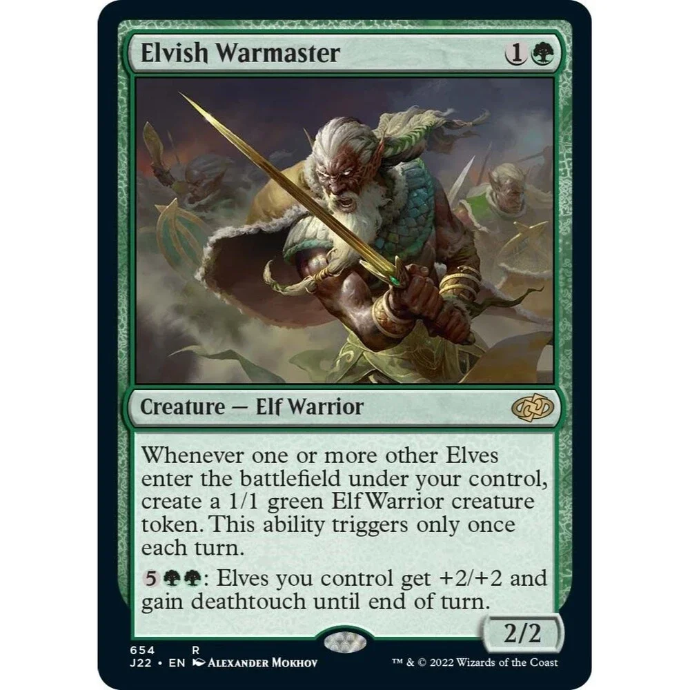 Elvish Warmaster | J22 | 654 | NM/Rare | 051-MTG